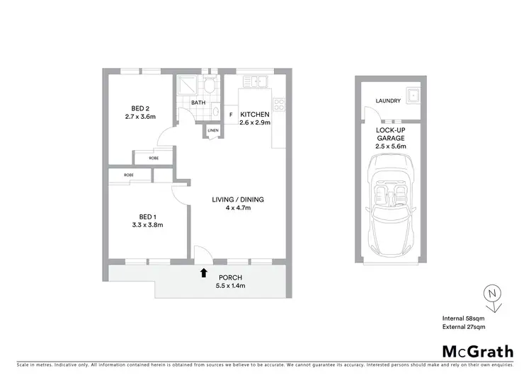 Floorplan of Homely unit listing, 1/432 The Entrance Road, Long Jetty NSW 2261