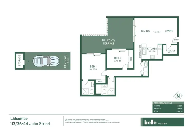 Floorplan of Homely apartment listing, 113/36 John Street, Lidcombe NSW 2141