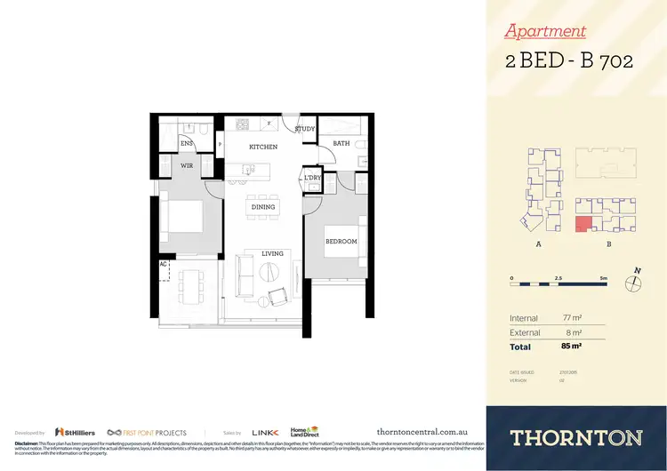 Floorplan of Homely apartment listing, 702/81B Lord Sheffield Circuit, Penrith NSW 2750