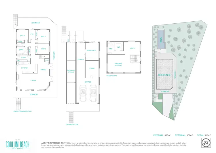 Floorplan of Homely house listing, 16 Wunnunga Crescent, Yaroomba QLD 4573