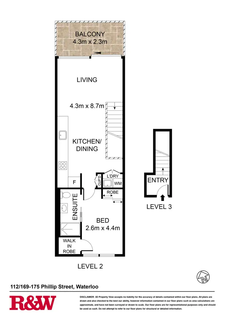 Floorplan of Homely apartment listing, 112/169-175 Phillip Street, Waterloo NSW 2017