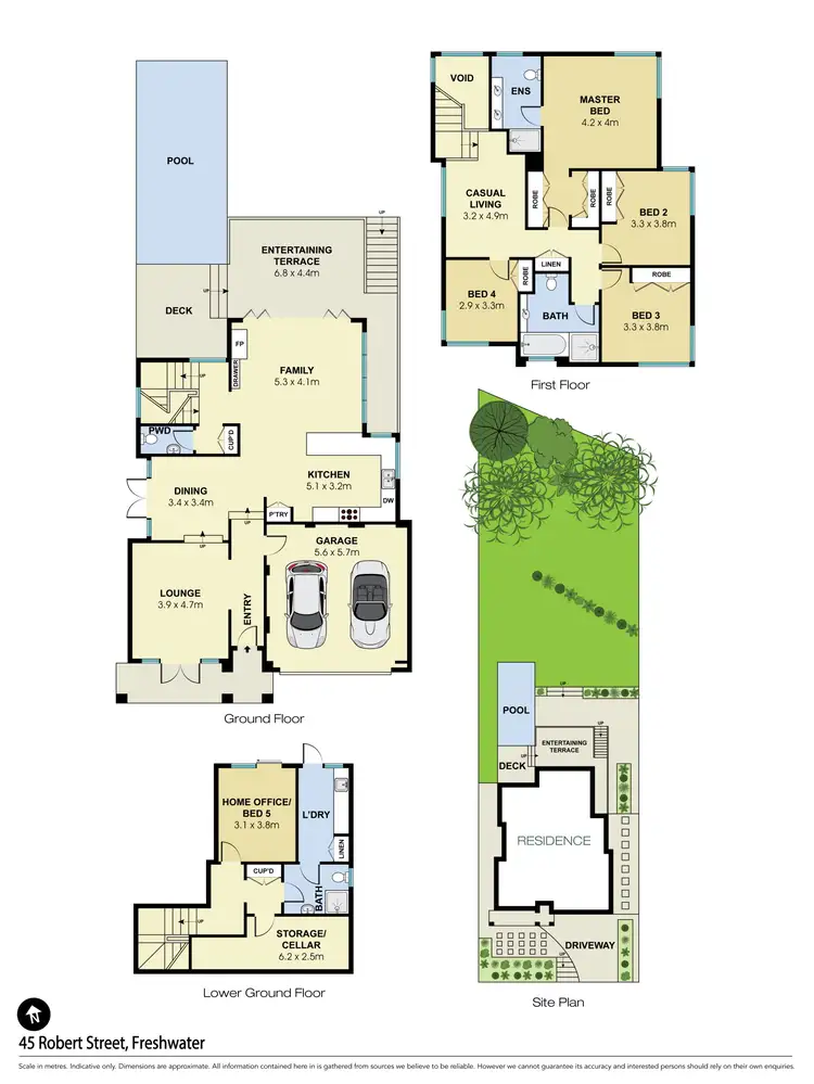 Floorplan of Homely house listing, 45 Robert Street, Freshwater NSW 2096