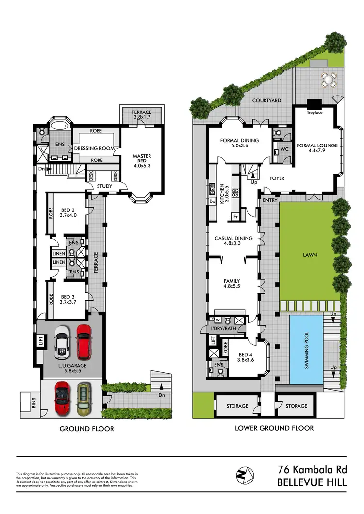 Floorplan of Homely house listing, 76 Kambala Road, Bellevue Hill NSW 2023