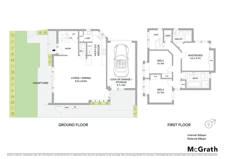 Floorplan of Homely semi-detached listing, 15a Oaks Street, Cronulla NSW 2230