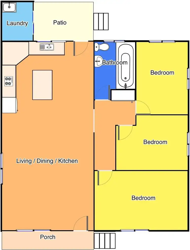 Floorplan of Homely house listing, 8 Deakin Crescent, Taree NSW 2430