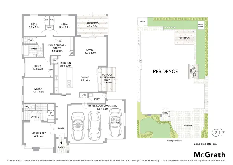 Floorplan of Homely house listing, 18 Willunga Avenue, Kellyville Ridge NSW 2155