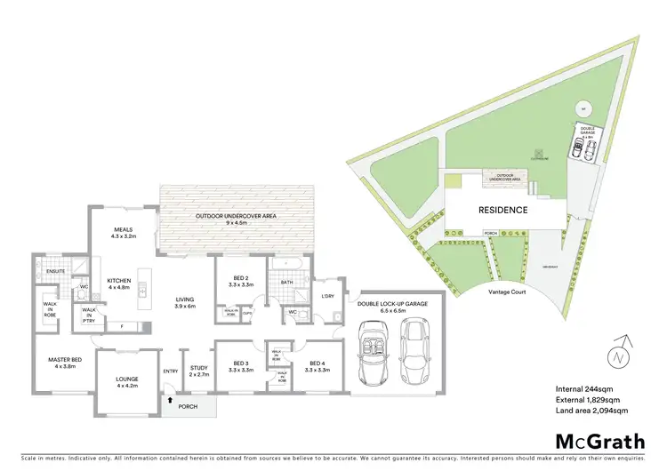 Floorplan of Homely house listing, 6 Vantage Court, Cardigan VIC 3352