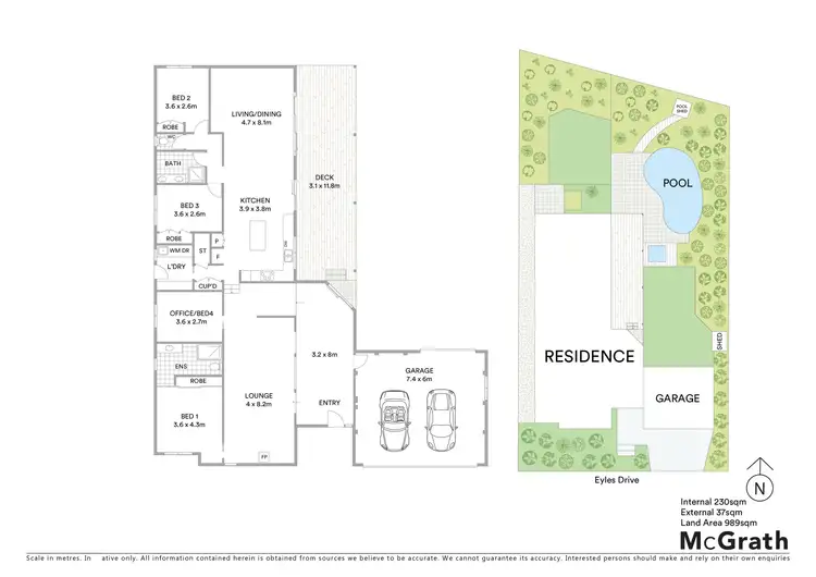 Floorplan of Homely house listing, 36 Eyles Drive, East Ballina NSW 2478