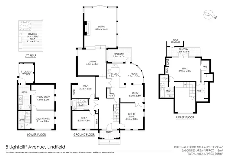 Floorplan of Homely house listing, 8 Lightcliff Avenue, Lindfield NSW 2070