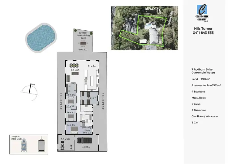 Floorplan of Homely house listing, 7 Rodburn Drive, Currumbin Waters QLD 4223