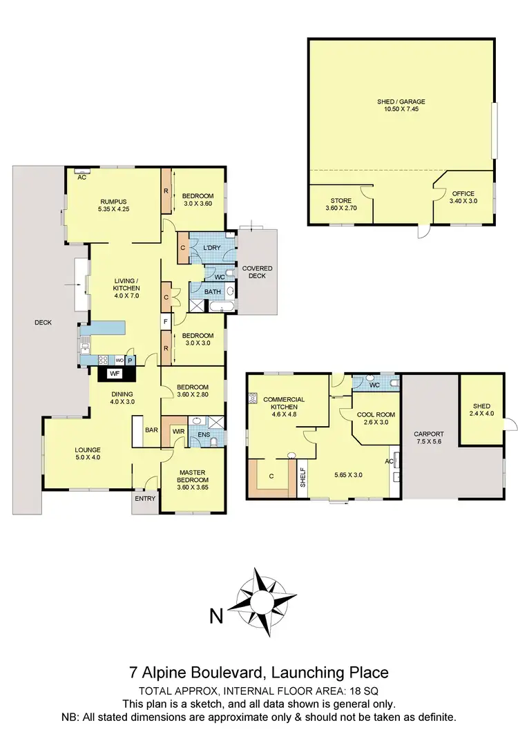 Floorplan of Homely house listing, 7 Alpine Boulevard, Launching Place VIC 3139