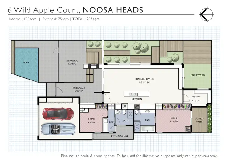 Floorplan of Homely house listing, 6 Wild Apple Court, Noosa Heads QLD 4567