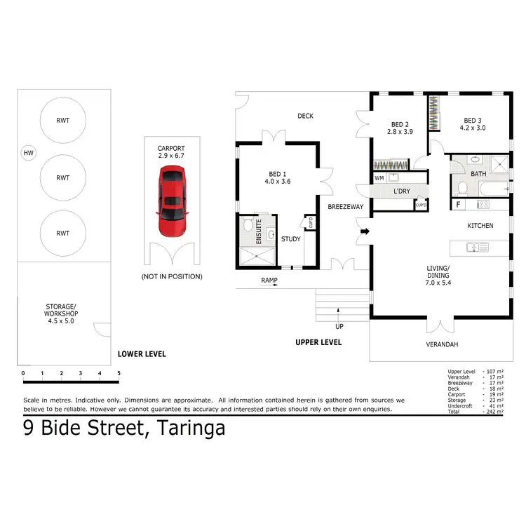 Floorplan of Homely house listing, 9 Bide Street, Taringa QLD 4068