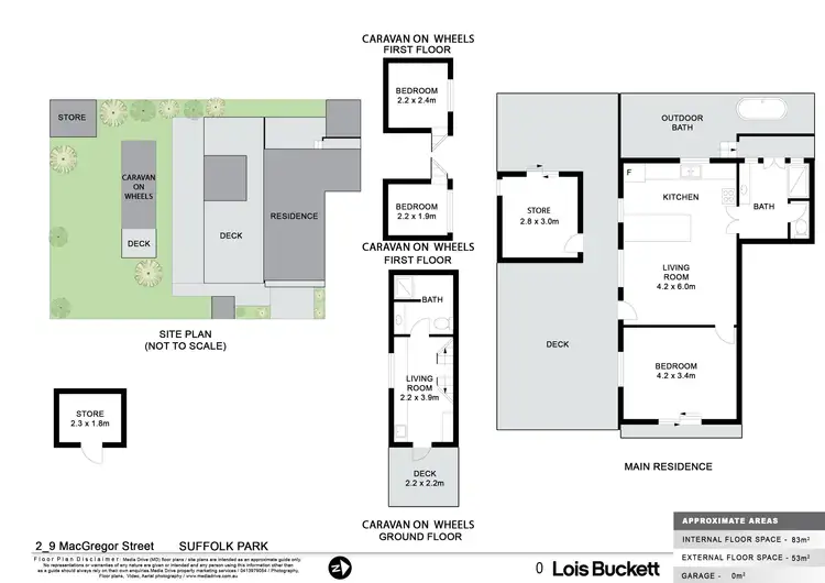 Floorplan of Homely semi-detached listing, 2/9 MacGregor Street, Suffolk Park NSW 2481