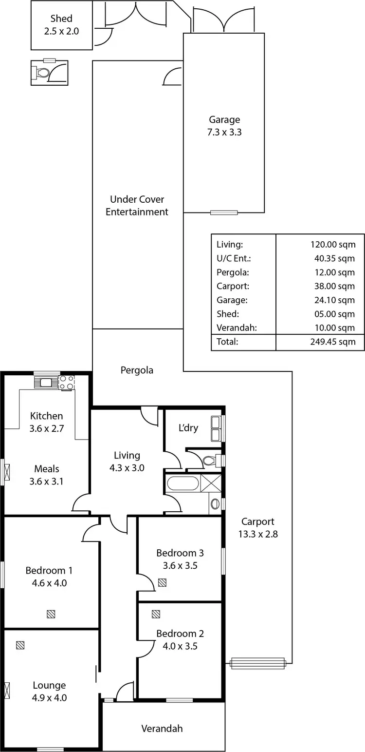 Floorplan of Homely house listing, 48 Salop Street, Beulah Park SA 5067