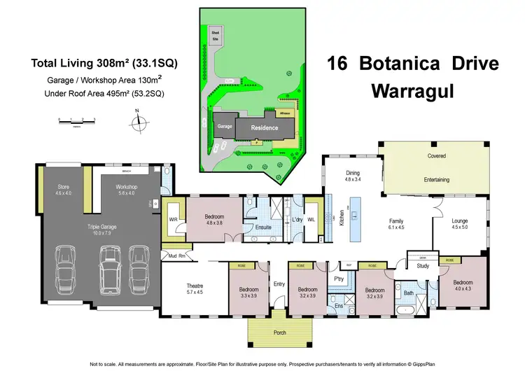 Floorplan of Homely house listing, 16 Botanica Drive, Warragul VIC 3820