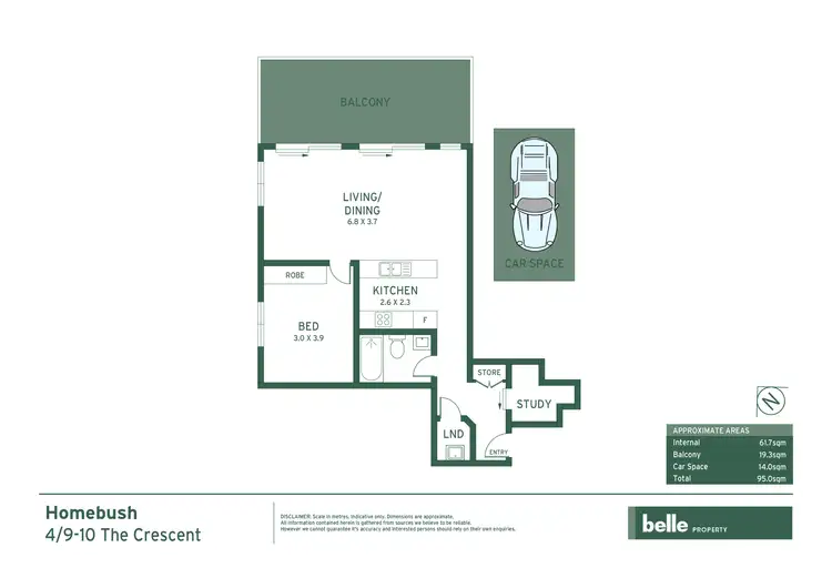 Floorplan of Homely apartment listing, 4/9-10 The Crescent, Homebush NSW 2140