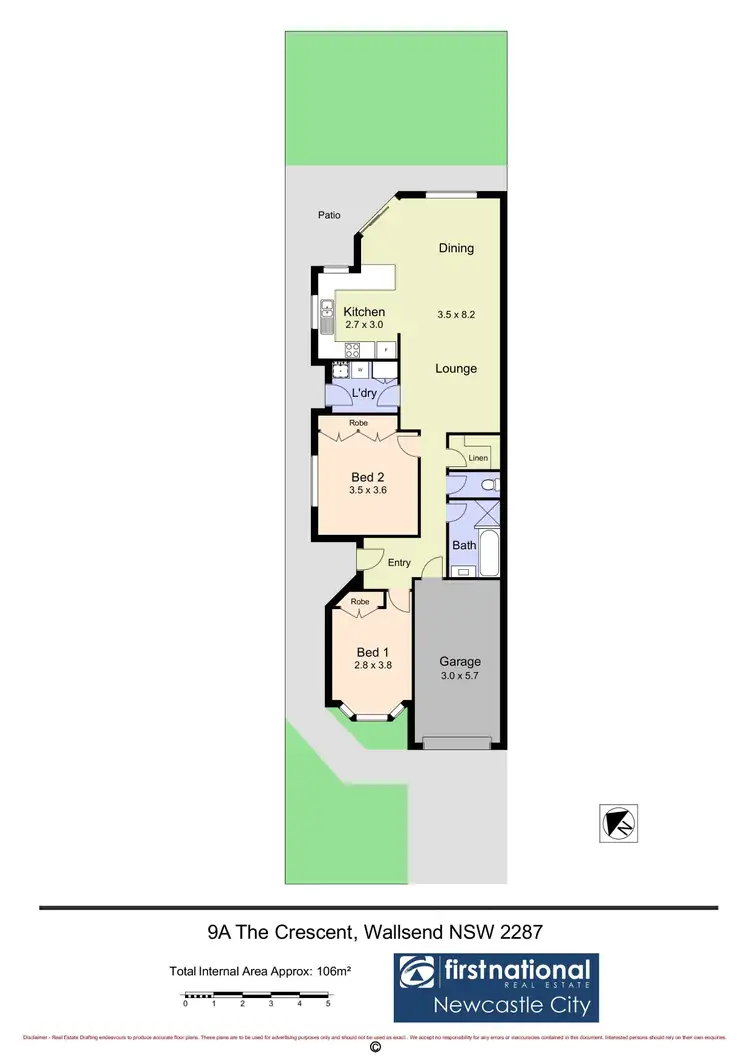 Floorplan of Homely house listing, 9A The Crescent, Wallsend NSW 2287
