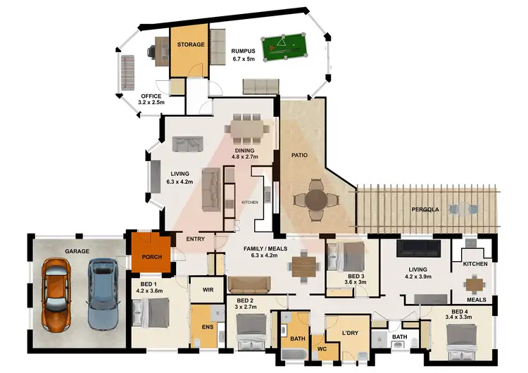 Floorplan of Homely house listing, 64 Laurel Oak Drive, Algester QLD 4115