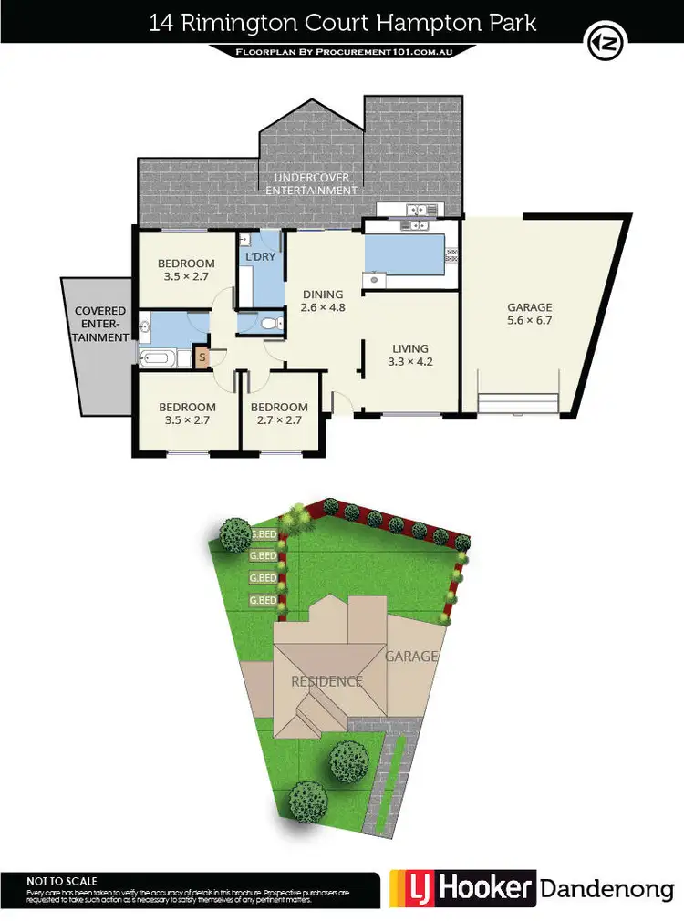 Floorplan of Homely house listing, 14 Rimington Court, Hampton Park VIC 3976