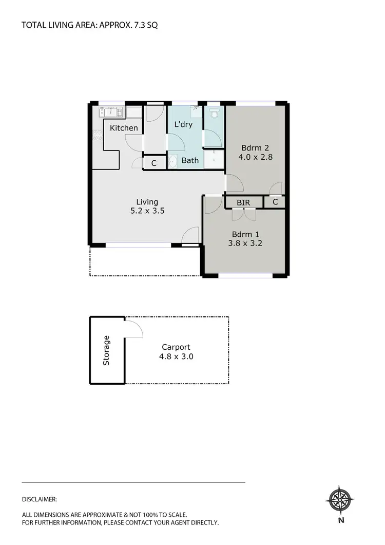 Floorplan of Homely unit listing, 2/317 Ripon Street, Ballarat Central VIC 3350