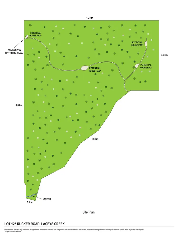 Floorplan of Homely land listing, LOT 125 Rucker Road, Laceys Creek QLD 4521