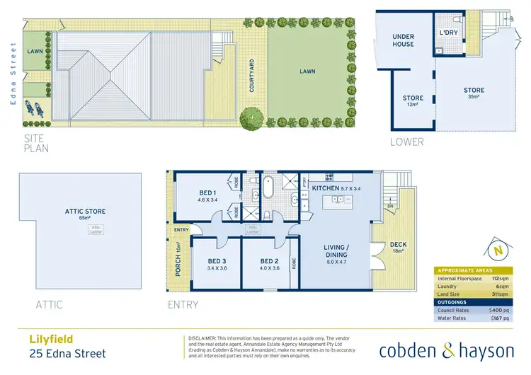 Floorplan of Homely house listing, 25 Edna Street, Lilyfield NSW 2040