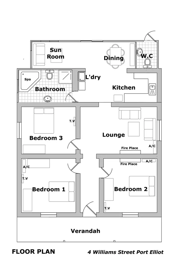 Floorplan of Homely house listing, 4 William Street, Port Elliot SA 5212