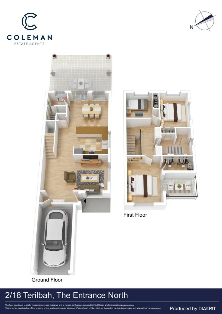 Floorplan of Homely townhouse listing, 2/18 Terilbah Place, The Entrance North NSW 2261