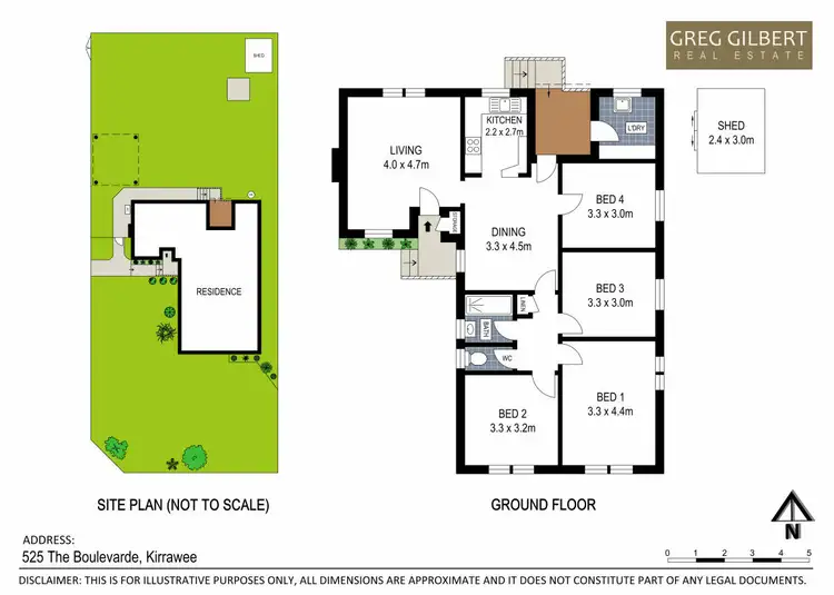 Floorplan of Homely house listing, 525 The Boulevarde, Kirrawee NSW 2232