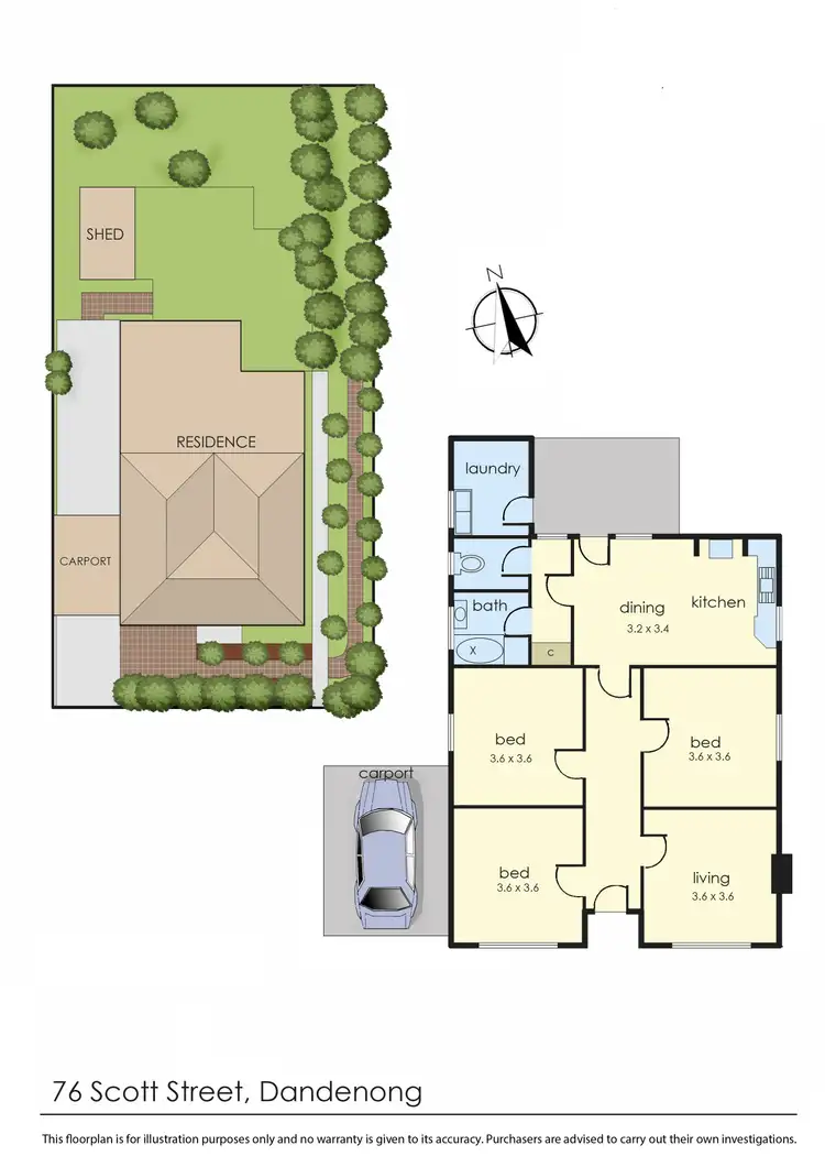 Floorplan of Homely house listing, 76 Scott Street, Dandenong VIC 3175