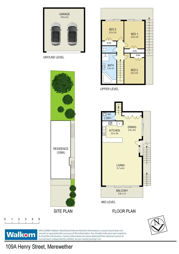 Floorplan of Homely townhouse listing, 109a Henry Street, Merewether NSW 2291