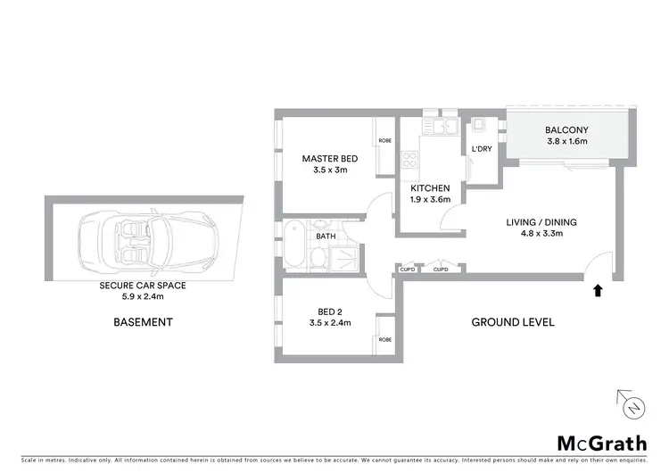 Floorplan of Homely apartment listing, 1/10 Edward Street, Ryde NSW 2112