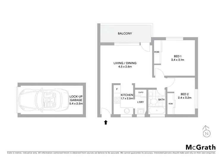 Floorplan of Homely unit listing, 2/10 Maxim Street, West Ryde NSW 2114