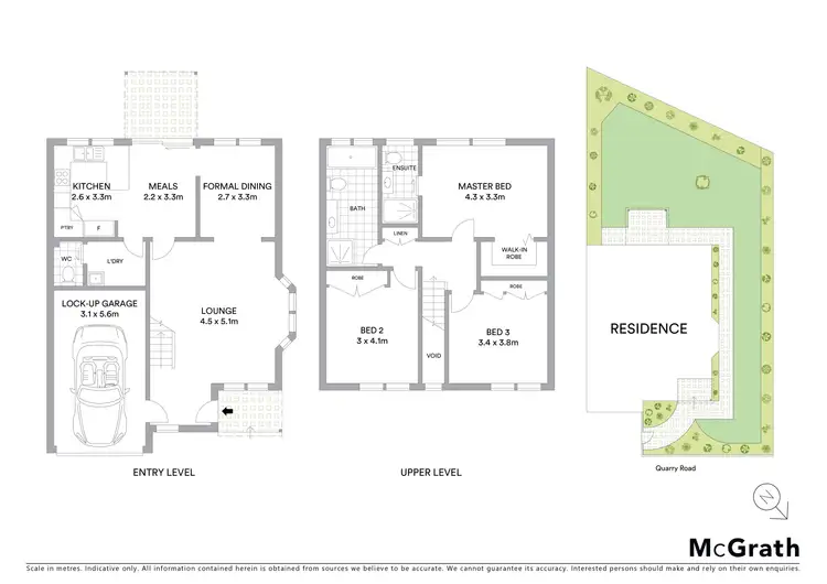 Floorplan of Homely semi-detached listing, 5/278 Quarry Road, Ryde NSW 2112
