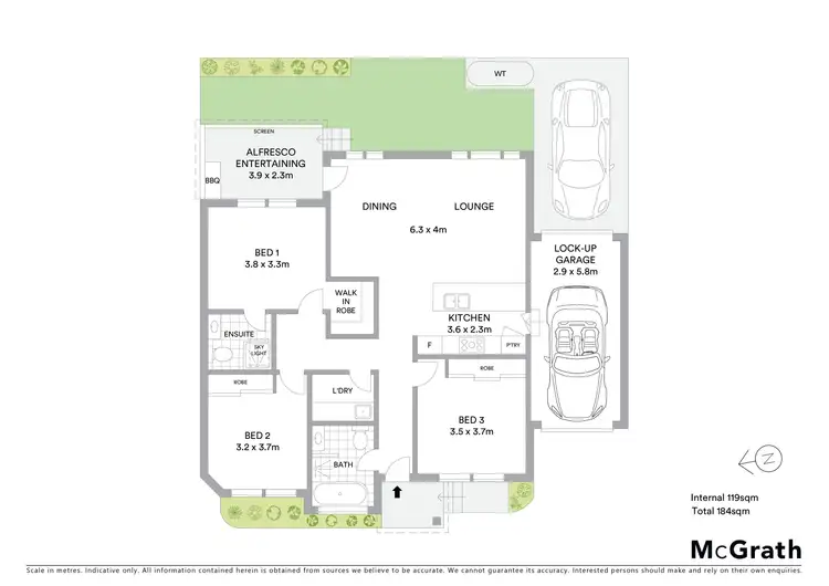 Floorplan of Homely villa listing, 2/27 Darwin Street, West Ryde NSW 2114