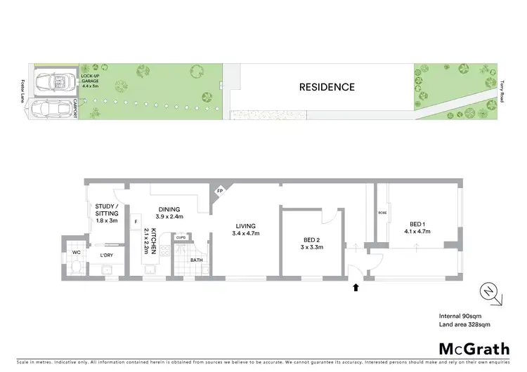 Floorplan of Homely semi-detached listing, 11 Terry Road, West Ryde NSW 2114
