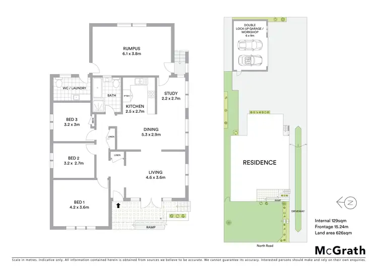 Floorplan of Homely house listing, 121 North Road, Ryde NSW 2112
