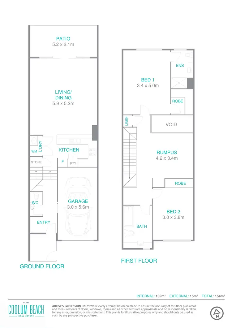 Floorplan of Homely unit listing, 5/13 Eastern Court, Mount Coolum QLD 4573