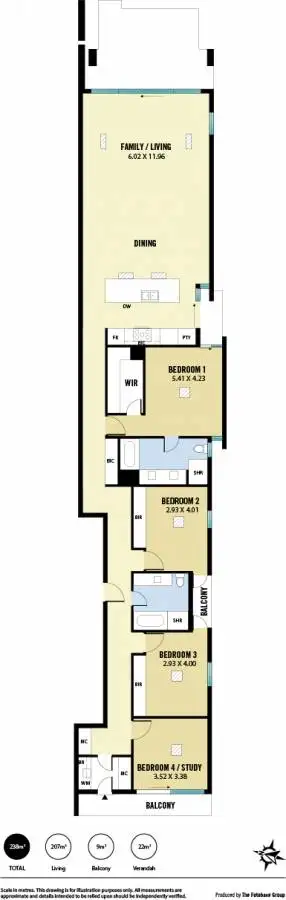 Floorplan of Homely apartment listing, 4/96 Esplanade, Hove SA 5048