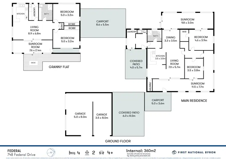 Floorplan of Homely rural property listing, 748 Federal Drive, Federal NSW 2480