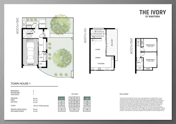 Floorplan of Homely townhouse listing, 12/544 - 548 Boronia Road, Wantirna VIC 3152