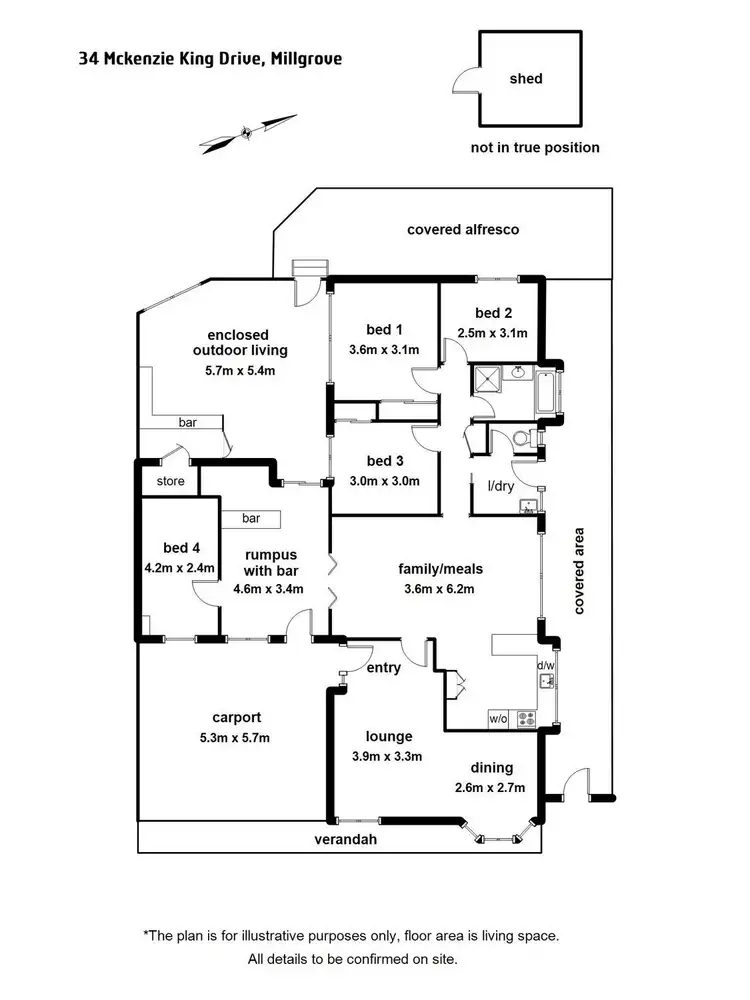 Floorplan of Homely house listing, 34 Mckenzie King Drive, Millgrove VIC 3799