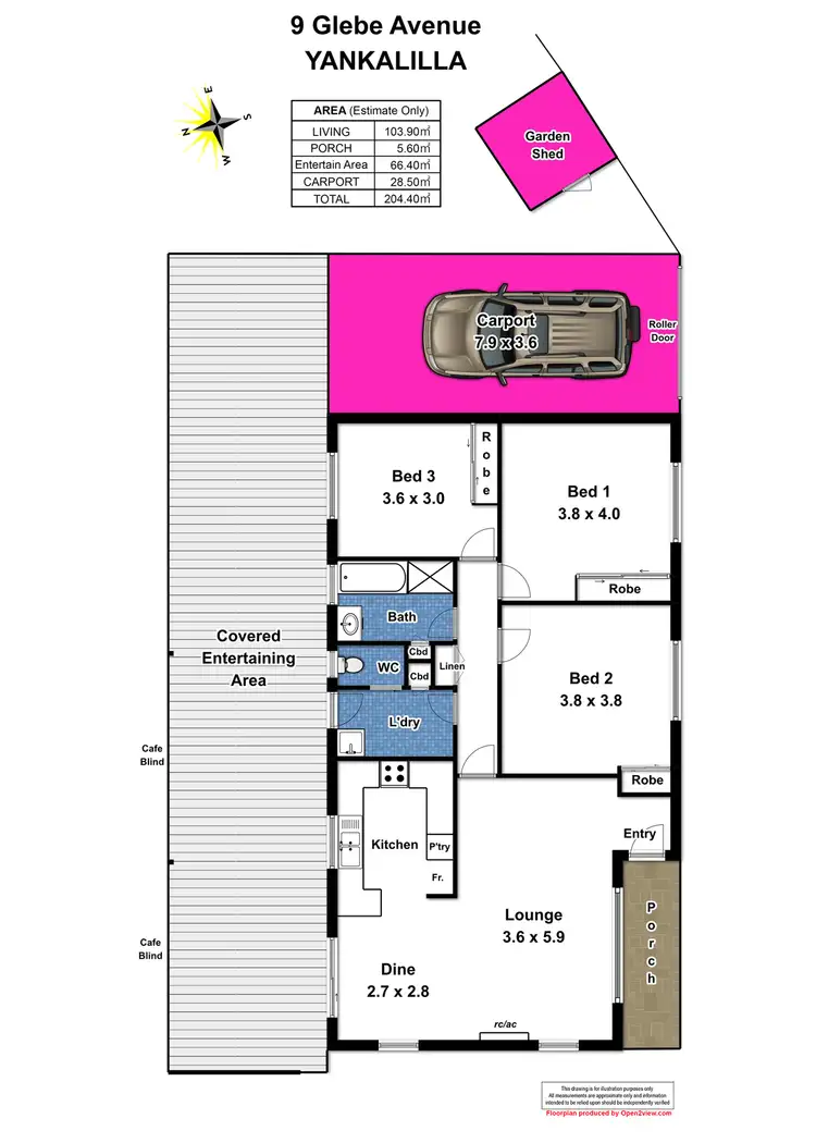 Floorplan of Homely house listing, 9 Glebe Street, Yankalilla SA 5203