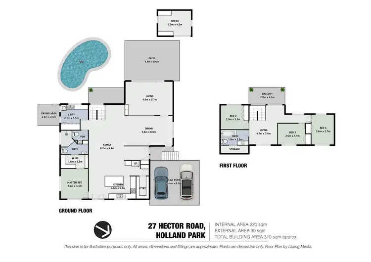 Floorplan of Homely house listing, 27 Hector Road, Holland Park QLD 4121