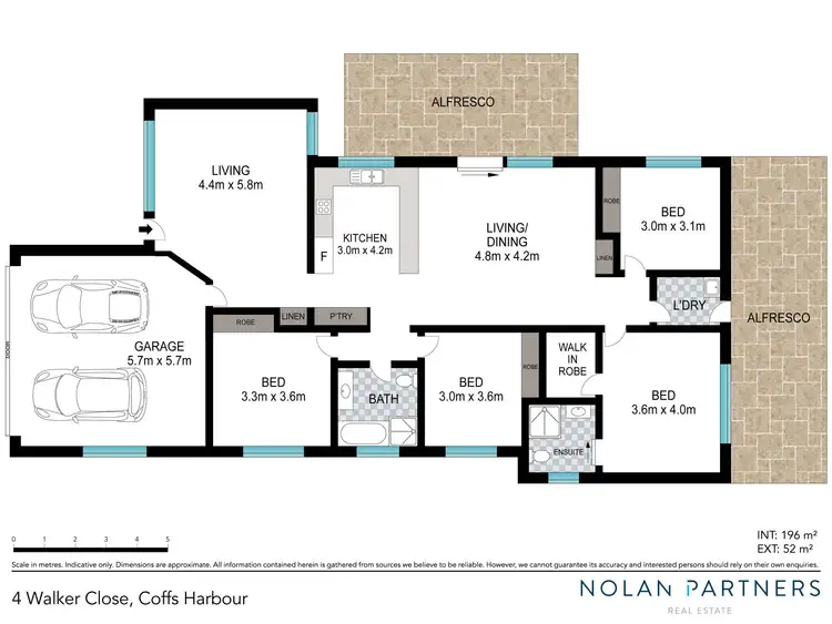 Floorplan of Homely house listing, 4 Walker Close, Coffs Harbour NSW 2450
