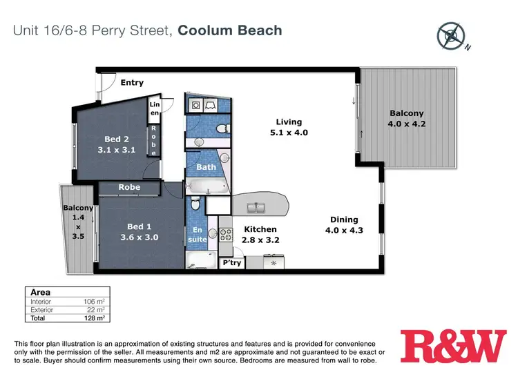 Floorplan of Homely unit listing, 16/6-8 Perry Street, Coolum Beach QLD 4573