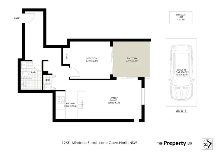 Floorplan of Homely apartment listing, 12/31-39 Mindarie Street, Lane Cove NSW 2066