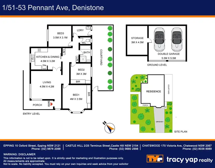 Floorplan of Homely villa listing, 1/51-53 Pennant Avenue, Denistone NSW 2114