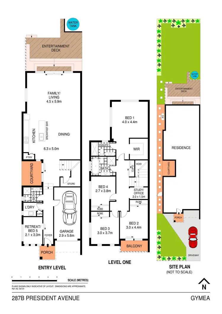 Floorplan of Homely semi-detached listing, 287B President Avenue, Gymea NSW 2227